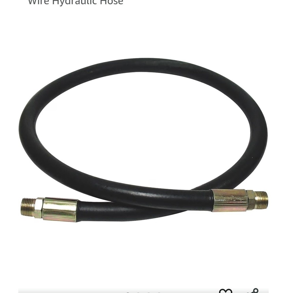Apache 3/8 in x 18 in 4000 PSI Hydraulic Hose 2-Wire Steel Braid SAE 100R2ATβ k2